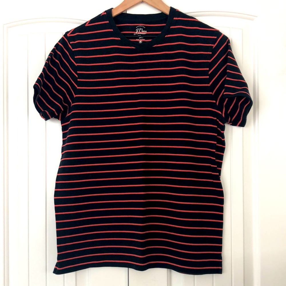 J.Crew men’s pique stripes tee